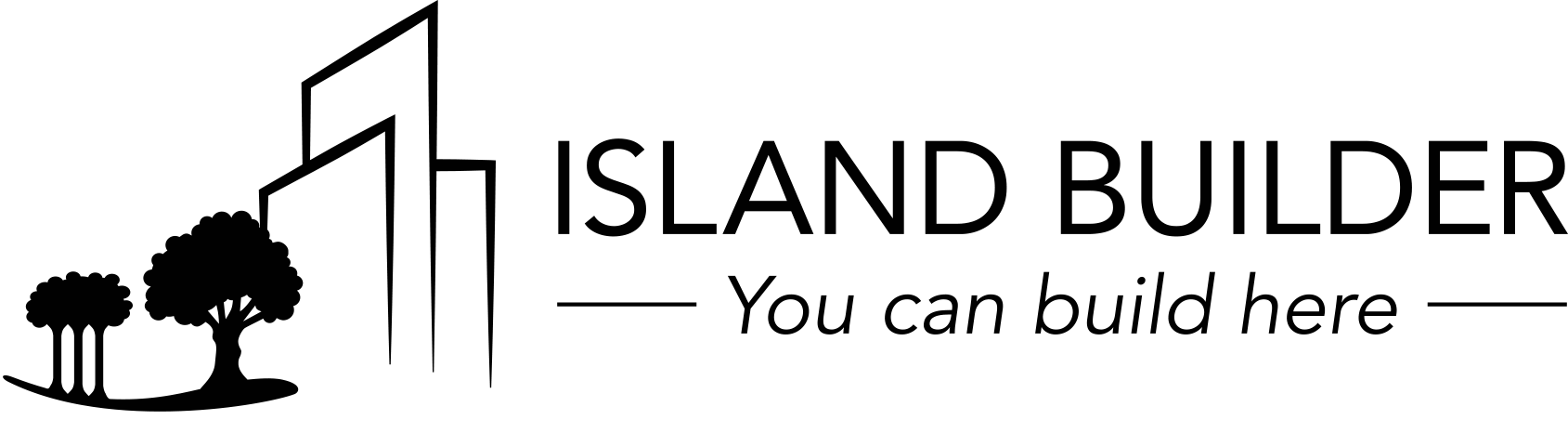 Island Builder Black Logo